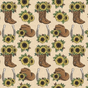 Sunflowers and Boots