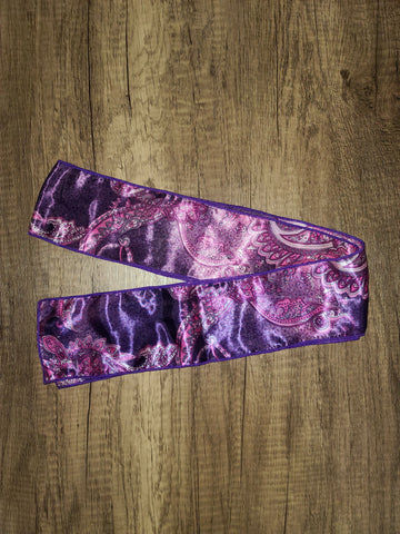 Pink and purple paisley