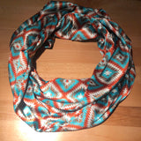 Rust and Teal Aztec Infinity