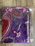 Purple Paisley 36” Silk