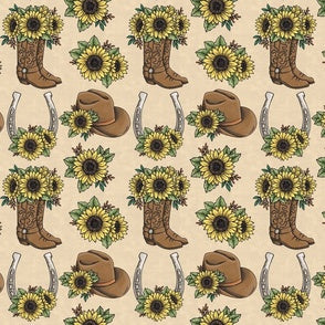 Sunflowers and boots – MT Wild Rags